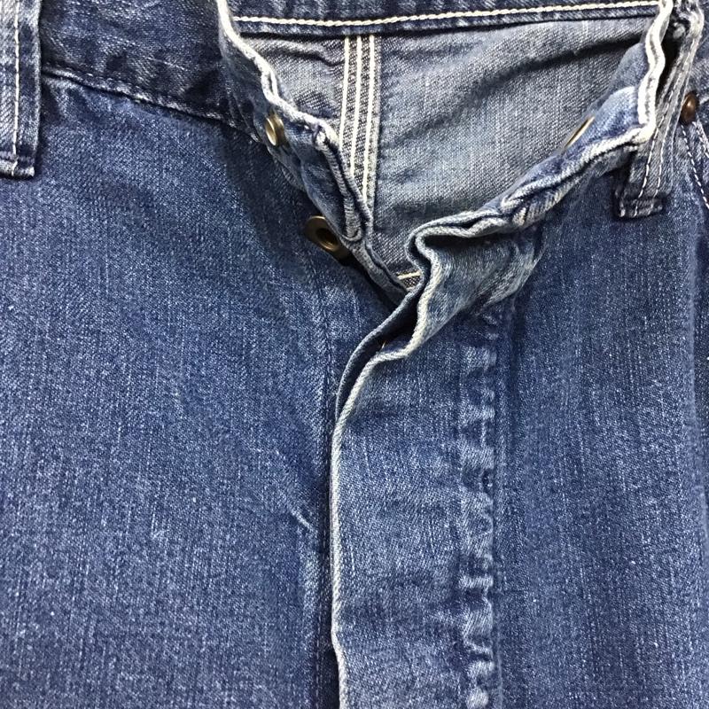 オアスロウ orSlow パンツ デニム、ジーンズ デニムパンツ ストレートパンツ ワイドパンツ カジュアルパンツ 2号 無地 インディゴ / インディゴ /  メンズ USED 古着 中古 10119011