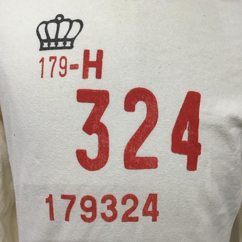 ハリウッドランチマーケット HOLLYWOOD RANCH MARKET カットソー 長袖 長袖カットソー クルーネックカットソー ロングスリーブカットソー プリントTシャツ プリント 白 / ホワイト /  メンズ USED 古着 中古 10124360