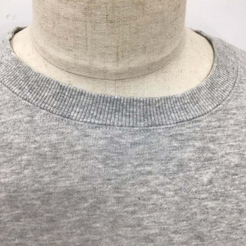 ステューシー STUSSY トレーナー 長袖 長袖トレーナー プリントスウェット クルーネック L ロゴ、文字 灰 / グレー /  メンズ USED 古着 中古 10115928
