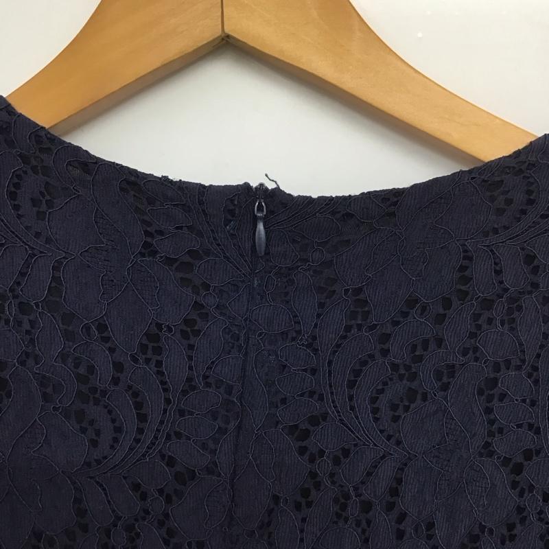 ザラ ZARA ワンピース ミニスカート XS 無地 紺 / ネイビー /  レディース USED 古着 中古 10148431