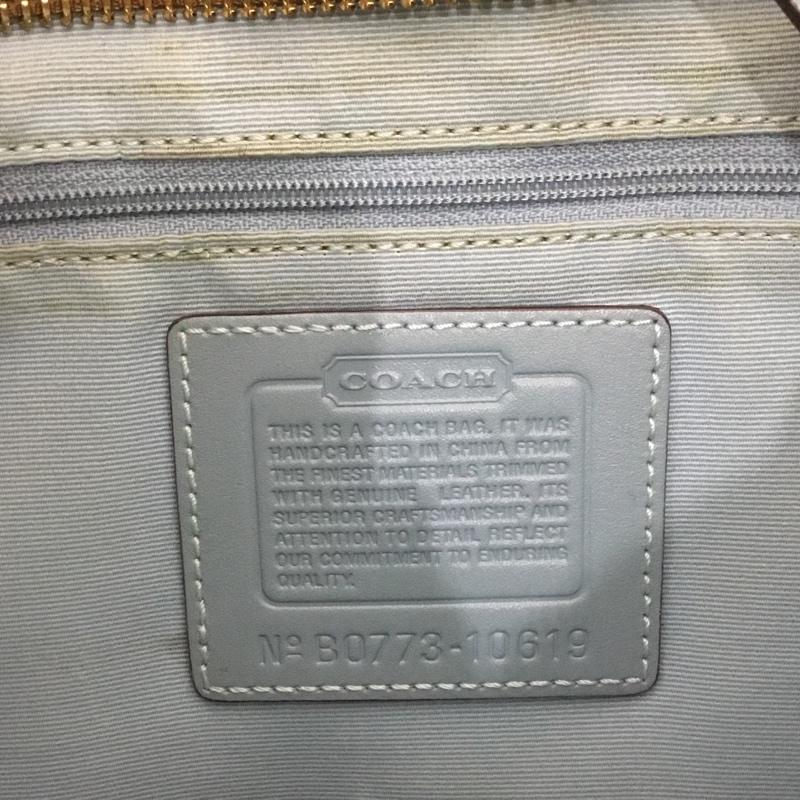 コーチ COACH ハンドバッグ ハンドバッグ 10619 トートバッグ 総柄 茶 / ブラウン / X 水色 / ライトブルー /  レディース USED 古着 中古 10139106