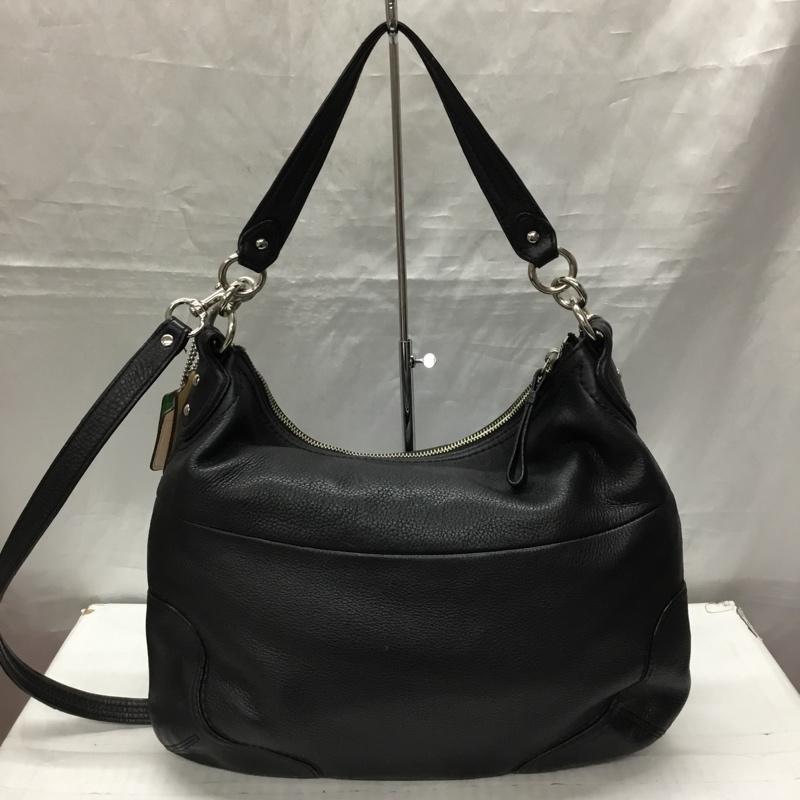 コーチ COACH ショルダーバッグ ショルダーバッグ 22423 2WAY レザー 無地 黒 / ブラック /  レディース USED 古着 中古 10119111