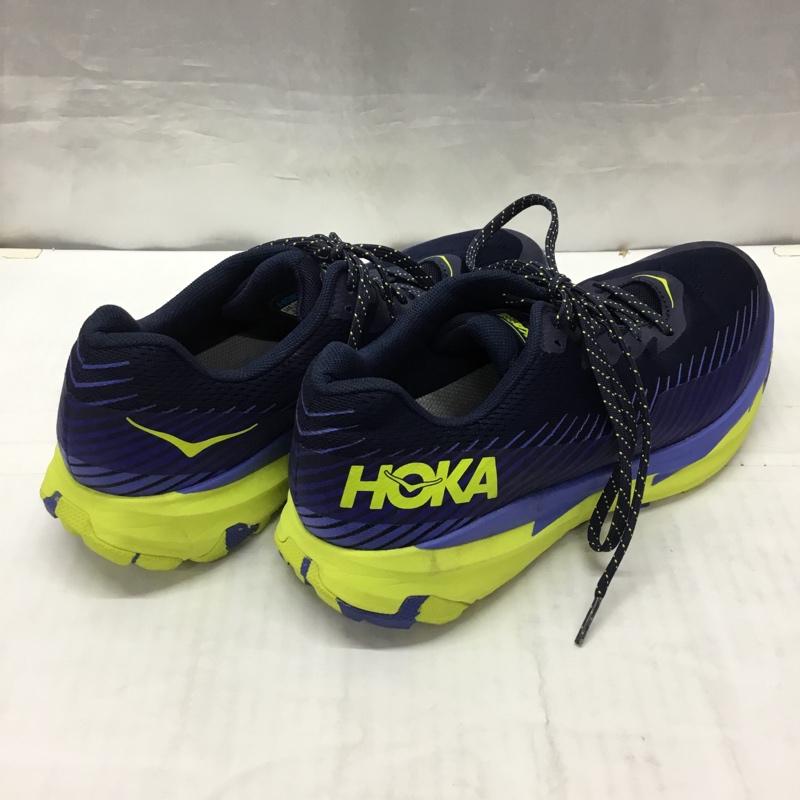 ホカオネオネ HOKA ONEONE スニーカー スニーカー 1110496 Torrent 2 27cm 27.0cm ロゴ、文字 紺 / ネイビー / X 黄 / イエロー /  メンズ USED 古着 中古 10121816