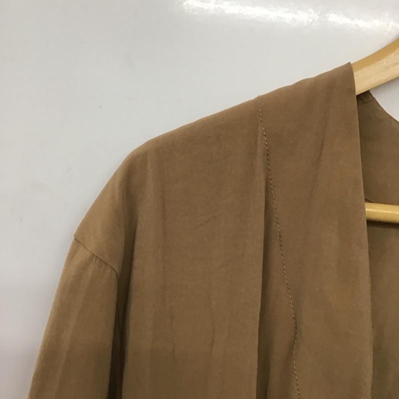 ニコアンド niko and... カーディガン 長袖 長袖カーディガン 前ボタン シャツカーディガン 4 無地 ベージュ / ベージュ /  レディース USED 古着 中古 10146672