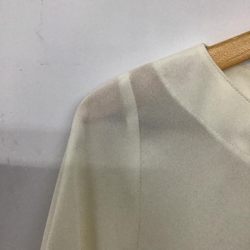 ナチュラルビューティーベーシック NATURAL BEAUTY BASIC カットソー 七分袖 S 無地 白 / ホワイト /  レディース USED 古着 中古 10142134