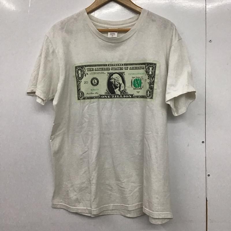 シュプリーム Supreme Tシャツ 半袖 2017fw OneZillionDollarTシャツ プリントTシャツ L プリント 白 / ホワイト /  メンズ USED 古着 中古 10147357