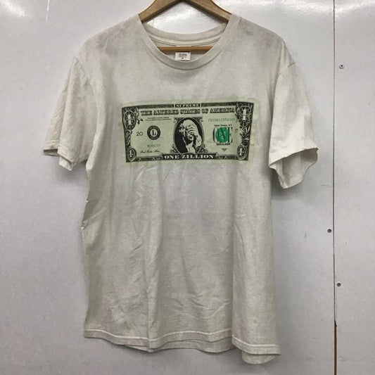 シュプリーム Supreme Tシャツ 半袖 2017fw OneZillionDollarTシャツ プリントTシャツ L プリント 白 / ホワイト /  メンズ USED 古着 中古 10147357