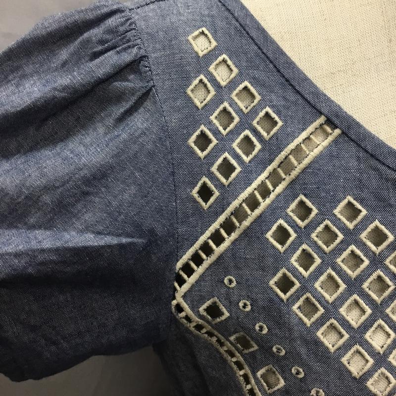 古着 USED ワンピース ミニスカート TSFOP-070 rich M 刺繍 水色 / ライトブルー /  レディース USED 古着 中古 10118489