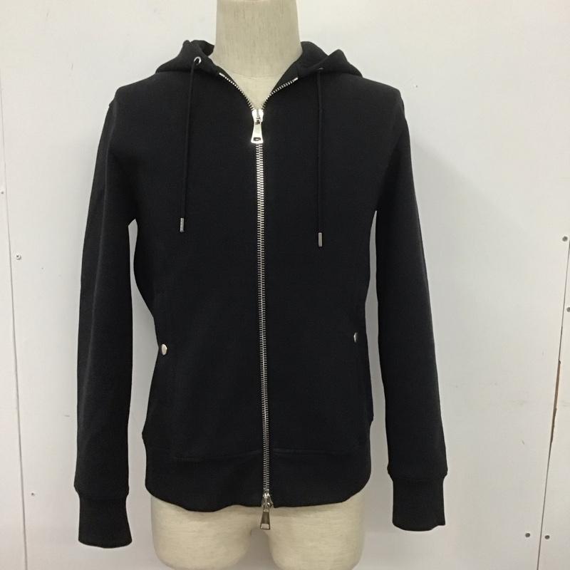 ダヴルジェイケイ wjk パーカー 長袖 mj73t SAIBARApants ジップアップパーカー 長袖パーカー L 無地 黒 / ブラック /  メンズ USED 古着 中古 10107352