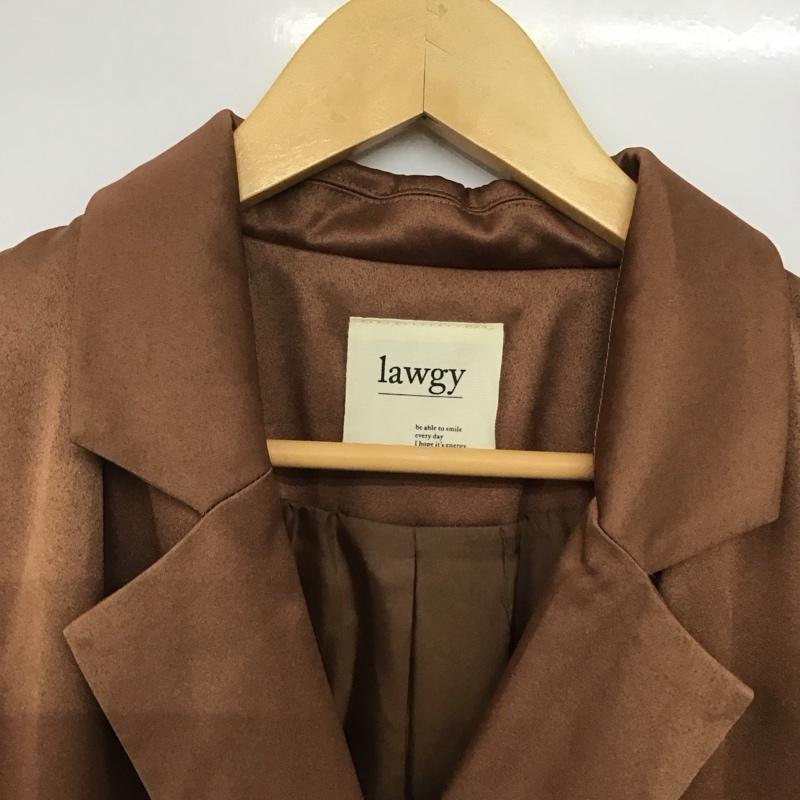 ラウジー lawgy ジャケット、上着 ジャケット、ブレザー 0221030503 ロング丈 FREE 無地 茶 / ブラウン /  レディース USED 古着 中古 10142227