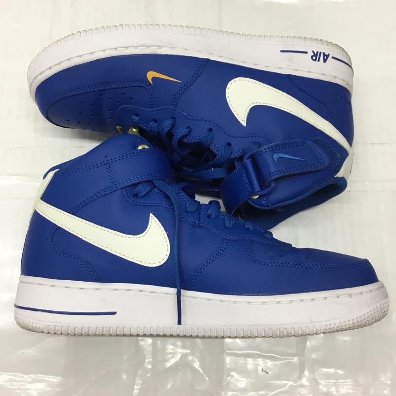 ナイキ NIKE スニーカー スニーカー DR9513-400 AIR FORCE 1 MID 07 LV8 26cm 40周年 26.0cm ロゴ、文字 青 / ブルー / X 白 / ホワイト /  メンズ USED 古着 中古 10115572