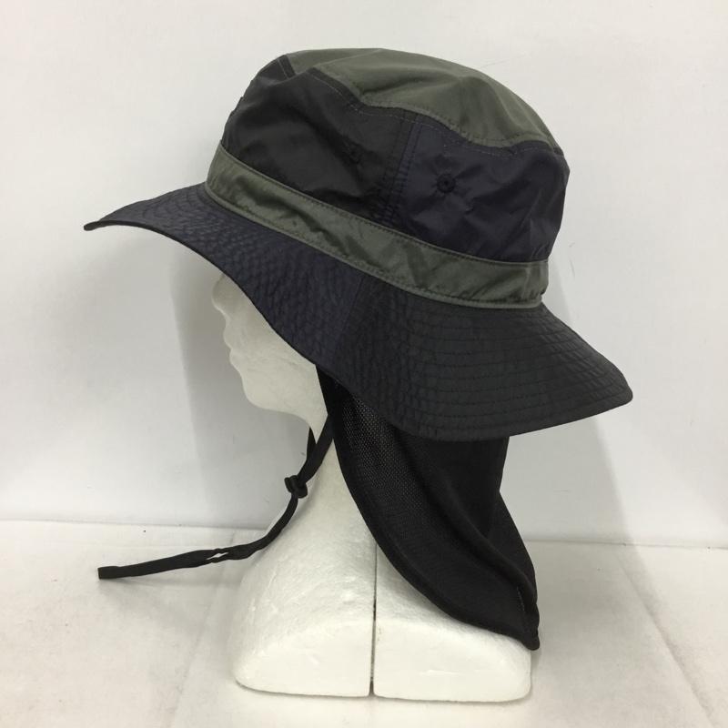 ロゴス LOGOS 帽子 ハット LS9NW04 2WAYハット 58cm ロゴ、文字 黒 / ブラック / X 紺 / ネイビー /  メンズ USED 古着 中古 10149445