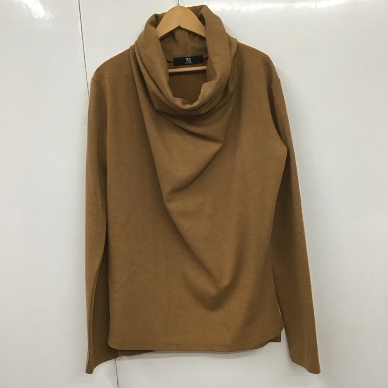 カンビオ CAMBIO カットソー 長袖 長袖カットソー 無地カットソー スタンドネック S 無地 茶 / ブラウン /  メンズ USED 古着 中古 10130583