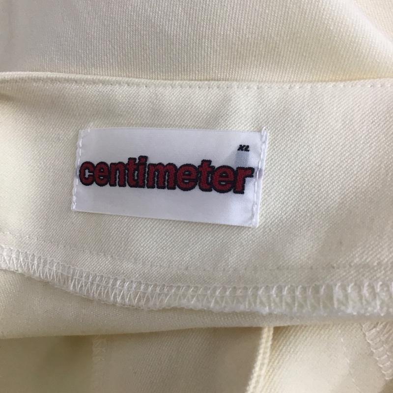 センチメーター CENTIMETER シャツ、ブラウス 半袖 XL ロゴ、文字 アイボリー / アイボリー /  メンズ USED 古着 中古 10112012
