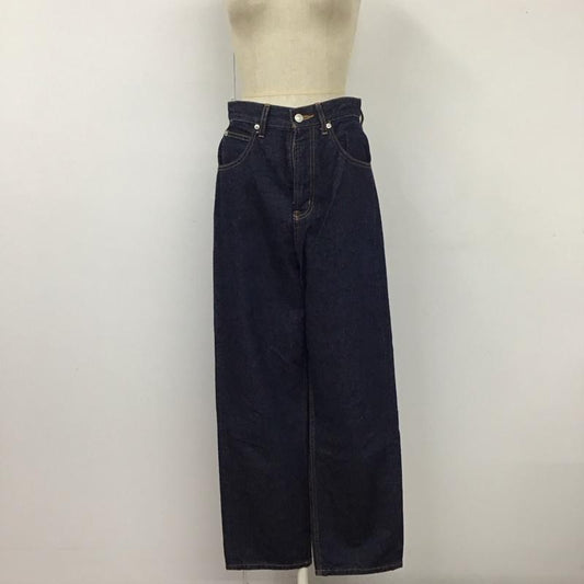 ローリーズファーム LOWRYS FARM パンツ デニム、ジーンズ LFD50002AD CONEストレートワイド M 無地 紺 / ネイビー /  レディース USED 古着 中古 10114585