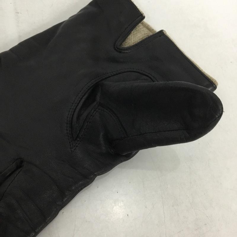 ボルサリーノ Borsalino ファッション小物 手袋 レザー ロゴ、文字 黒 / ブラック /  メンズ USED 古着 中古 10144356