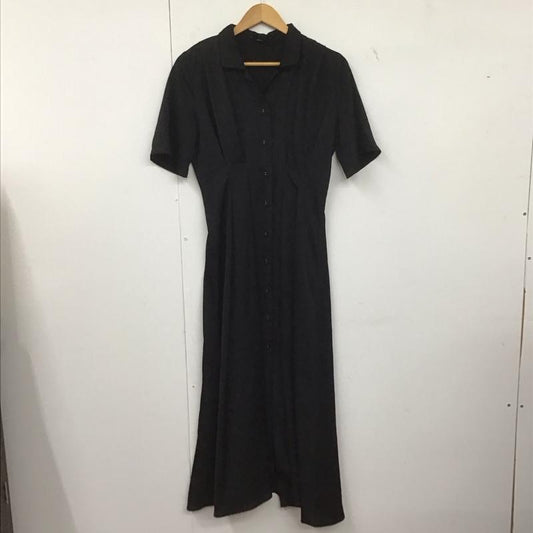 エモダ EMODA ワンピース ロングスカート 半袖ロングワンピース フロントボタン FREE 無地 黒 / ブラック /  レディース USED 古着 中古 10149065