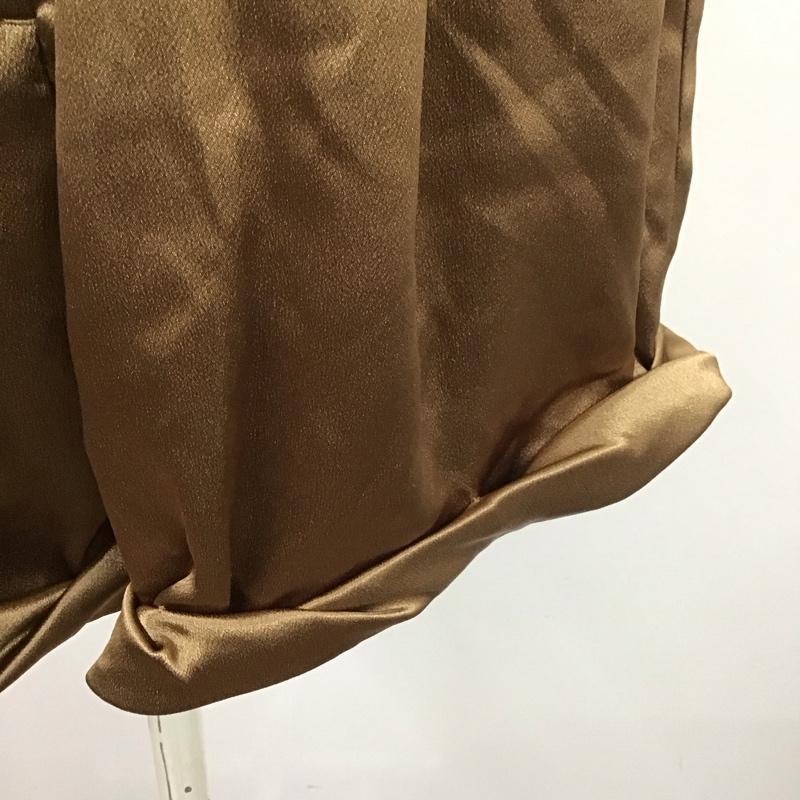 スナイデル SNIDEL パンツ ショートパンツ SWFP182138 サテンギャザーショートパンツ FREE 無地 茶 / ブラウン /  レディース USED 古着 中古 10110280