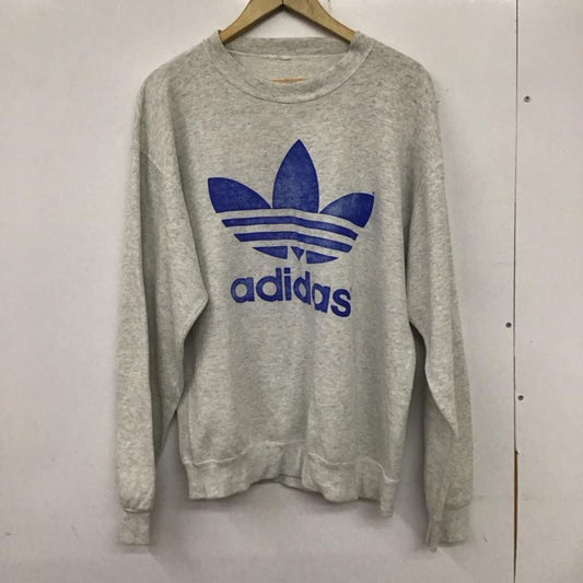 アディダス adidas トレーナー 長袖 プリント 灰 / グレー /  メンズ USED 古着 中古 10134626