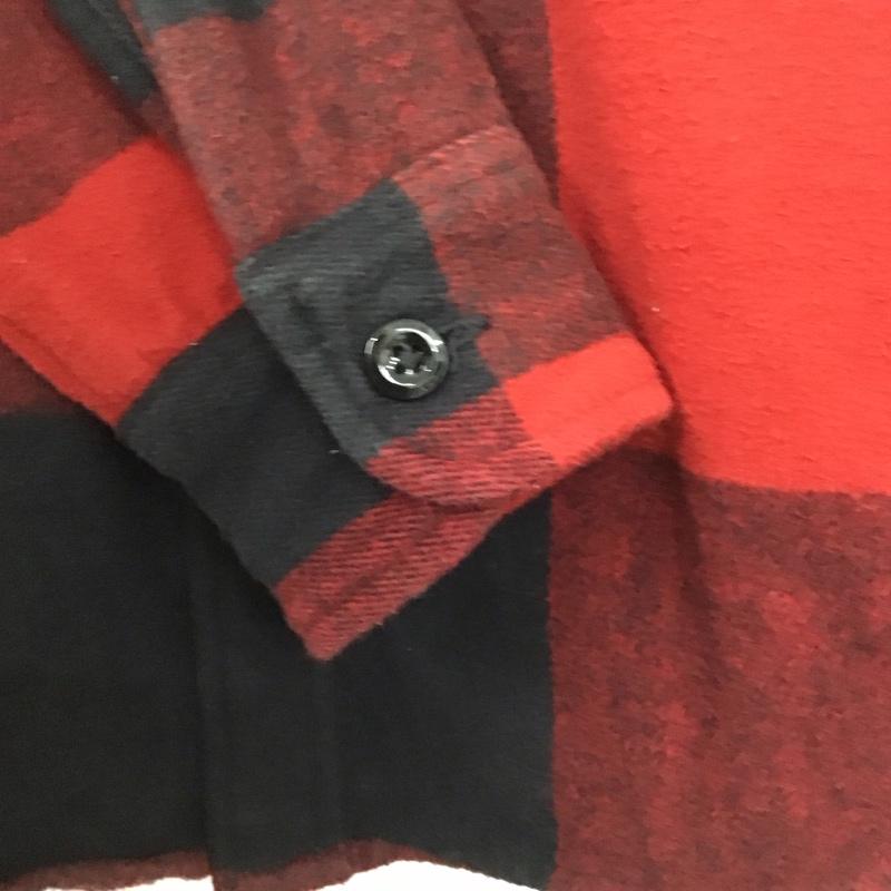 アバクロンビーアンドフィッチ ABERCROMBIE&FITCH シャツ、ブラウス 長袖 長袖シャツ チェックシャツ カラーシャツ 厚手 XS チェック 赤 / レッド / X 黒 / ブラック /  メンズ USED 古着 中古 10140733