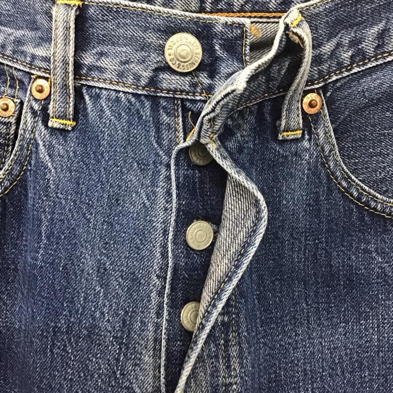 リーバイス Levi s パンツ デニム、ジーンズ デニムパンツ スリムパンツ ジーンズ カジュアルパンツ ストレートパンツ 32インチ 無地 インディゴ / インディゴ /  メンズ USED 古着 中古 10107757