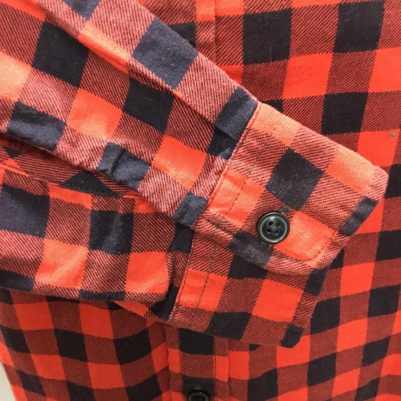 デニムアンドサプライラルフローレン DENIM & SUPPLYRALPHLAUREN シャツ、ブラウス 長袖 ワークシャツ コットン S チェック 黒 / ブラック / X 赤 / レッド /  メンズ USED 古着 中古 10109264