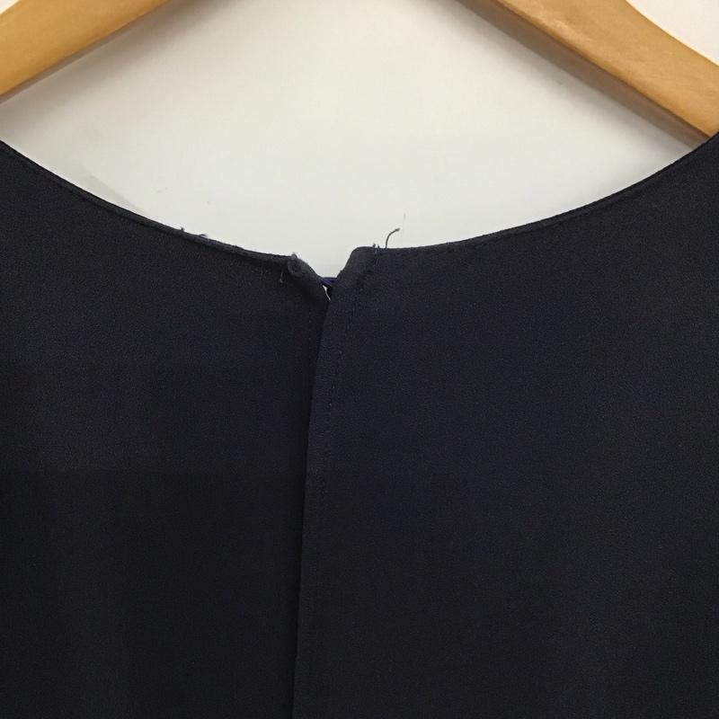 ザラ ZARA ワンピース・ドレス・オールインワン ワンピース・ドレス・オールインワン オールインワン 半袖 ワイドパンツ S 無地 紺 / ネイビー /  レディース USED 古着 中古 10142037