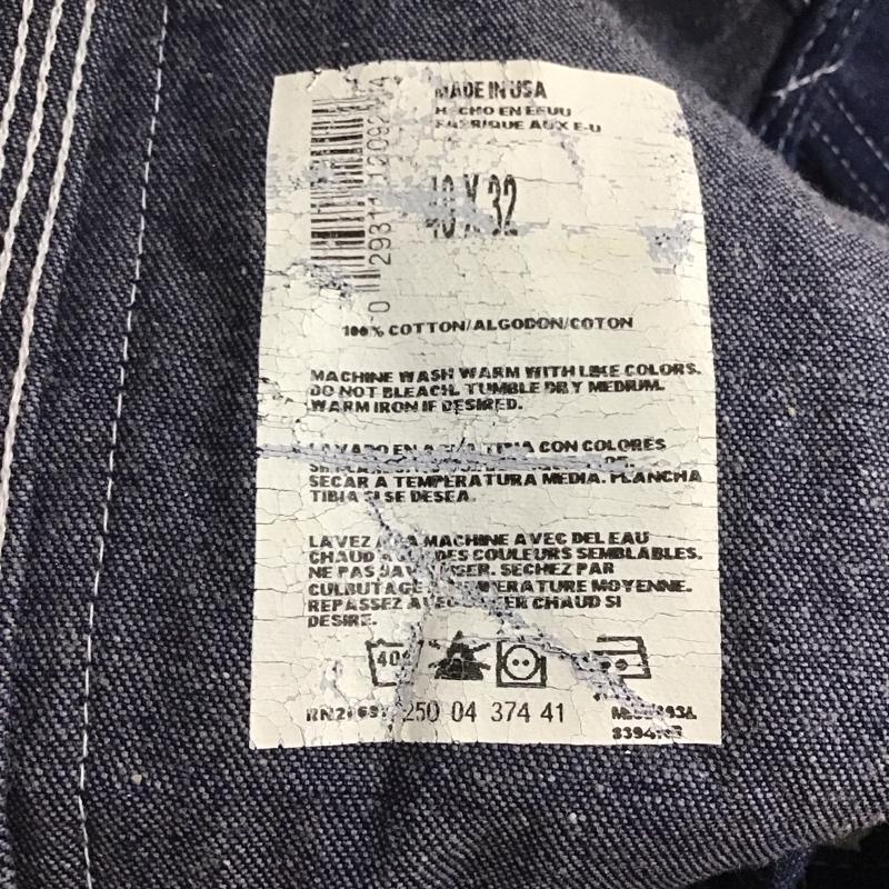ディッキーズ Dickies サロペット・オーバーオール サロペット、オーバーオール ロゴ、文字 インディゴ / インディゴ /  メンズ USED 古着 中古 10137576