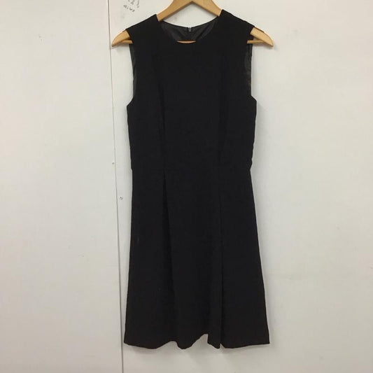 ザラベーシック ZARA BASIC ワンピース ひざ丈スカート M 無地 黒 / ブラック /  レディース USED 古着 中古 10129591