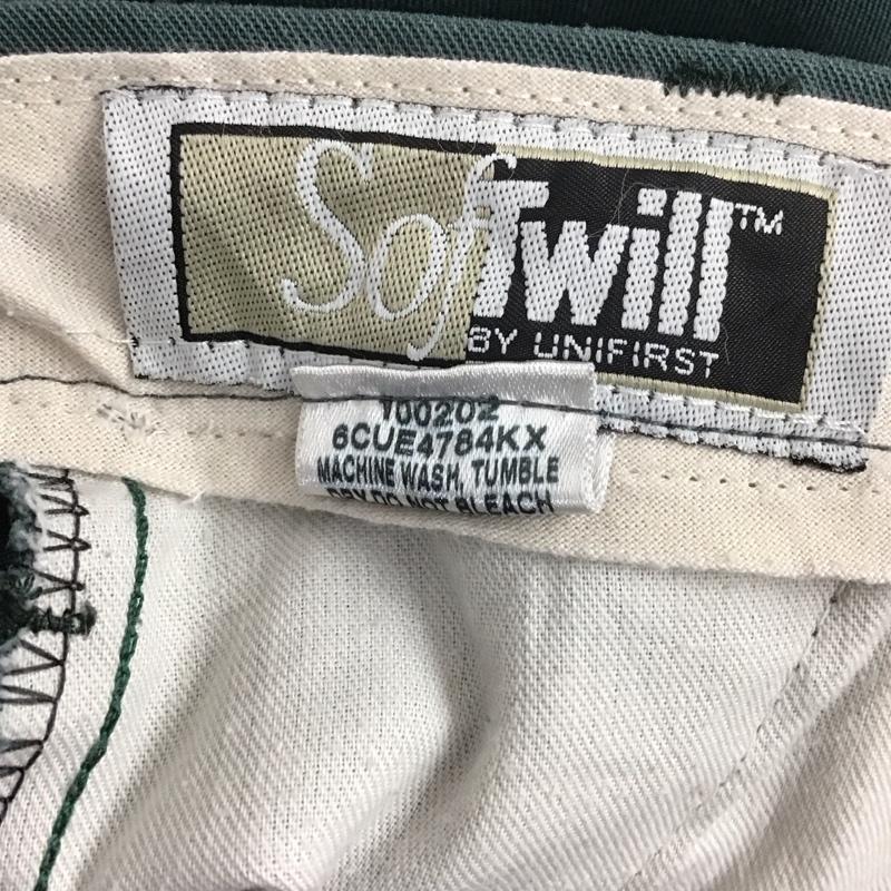 古着 USED パンツ ワークパンツ、ペインターパンツ softwill ワークパンツ ワイドパンツ カジュアルパンツ 無地 緑 / グリーン /  メンズ USED 古着 中古 10107003