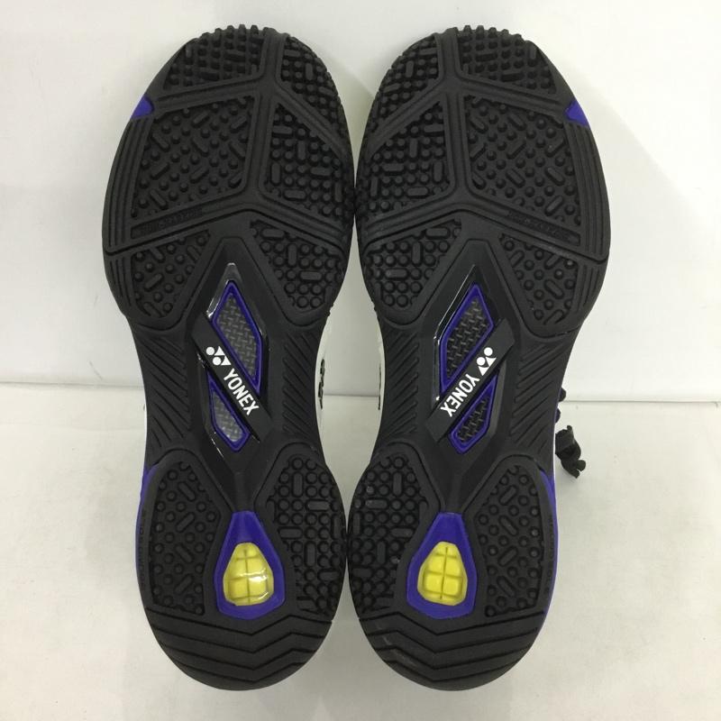ヨネックス YONEX スニーカー スニーカー SHTF3MGC パワークッションフュージョンレブ3メンGC テニスシューズ 箱有 25.5cm 25.5cm ロゴ、文字 白 / ホワイト / X 黒 / ブラック / X 青 / ブルー /  メンズ USED 古着 中古 10149914