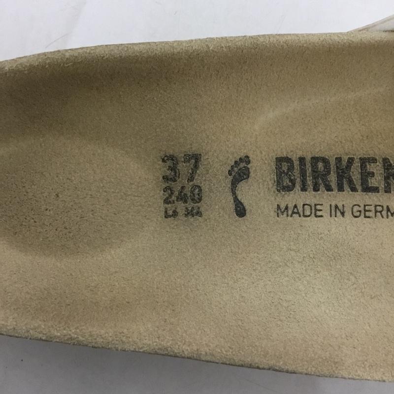 ビルケンシュトック BIRKENSTOCK サンダル サンダル MADRID 24 37 24.0cm ロゴ、文字 白 / ホワイト /  レディース USED 古着 中古 10124372