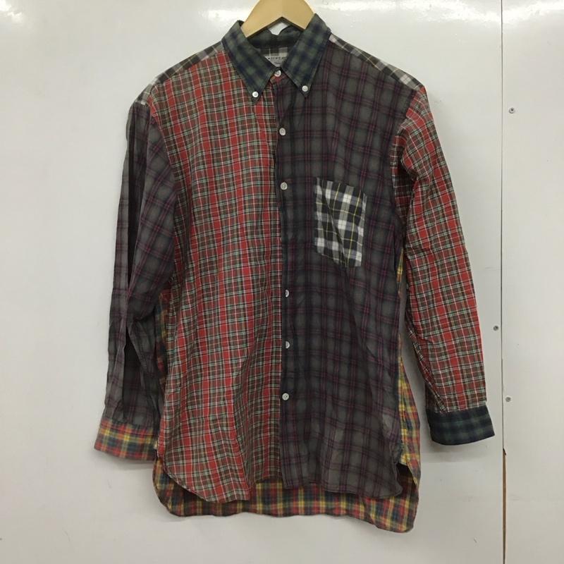 古着 USED シャツ、ブラウス 長袖 長袖シャツ チェックシャツ カラーシャツ ボタンダウンシャツ M チェック マルチカラー / マルチカラー /  メンズ USED 古着 中古 10145041