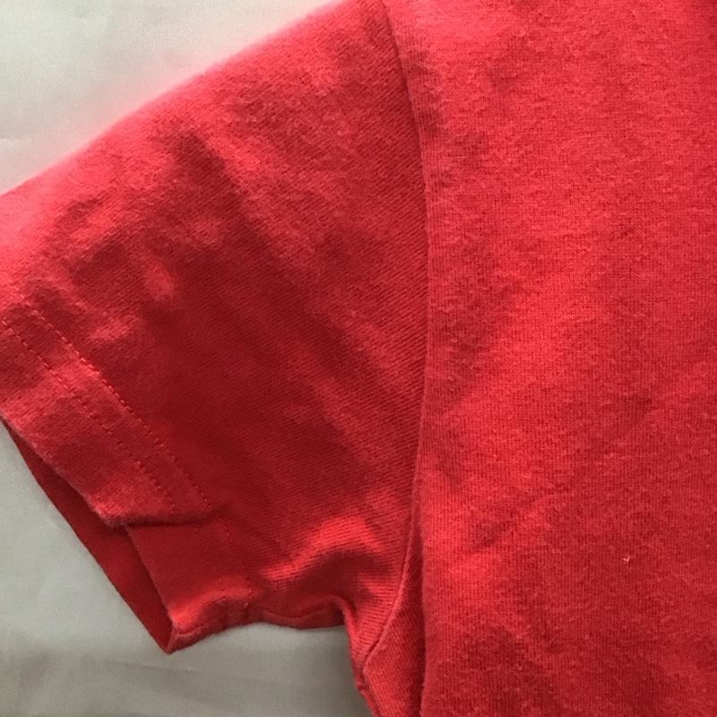 エヴィス EVISU Tシャツ 半袖 120cm キッズ 120cm ワンポイント 赤 / レッド /  ボーイズ USED 古着 中古 10116921