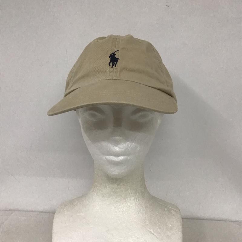 ポロラルフローレン POLO RALPH LAUREN 帽子 キャップ コットン 刺繍 ロゴ、文字 X ワンポイント ベージュ / ベージュ /  メンズ USED 古着 中古 10132441
