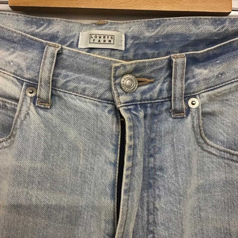 ローリーズファーム LOWRYS FARM パンツ デニム、ジーンズ L 無地 水色 / ライトブルー /  レディース USED 古着 中古 10144032