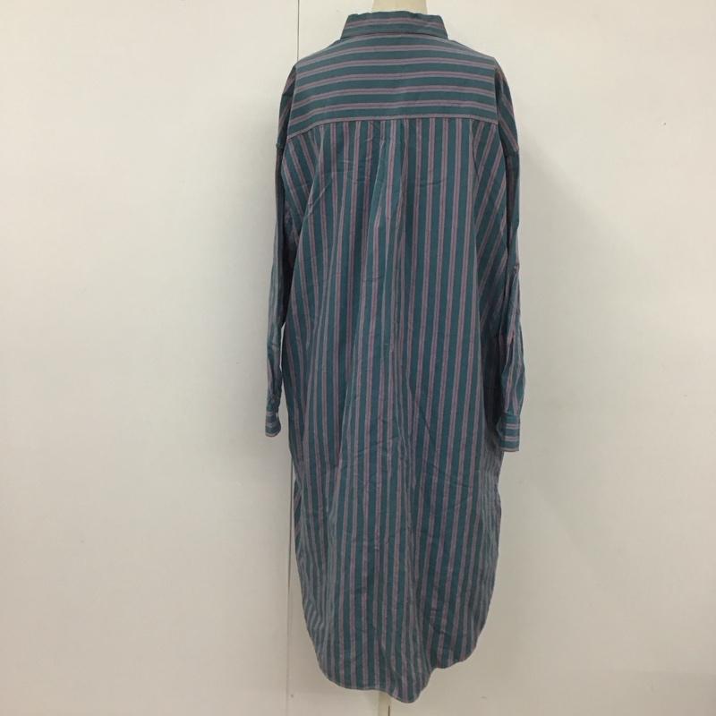 ニコアンド niko and... ワンピース ロングスカート ST81RH10AD オックスフォードシャツワンピース M ストライプ マルチカラー / マルチカラー /  レディース USED 古着 中古 10112254
