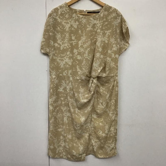 イェッカヴェッカ YECCA VECCA ワンピース ひざ丈スカート 70161H11000 半袖 FREE 総柄 ベージュ / ベージュ /  レディース USED 古着 中古 10129131