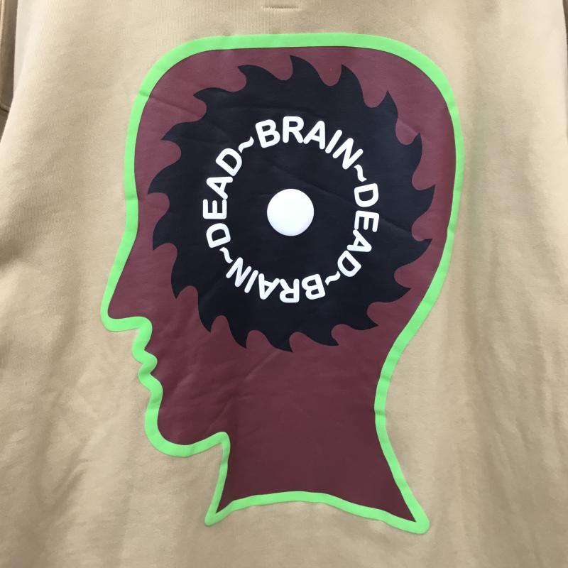ブレインデット BRAIN DEAD パーカー 長袖 Braino Draino Hoodie Sweatshirt L プリント 茶 / ブラウン /  メンズ USED 古着 中古 10142523