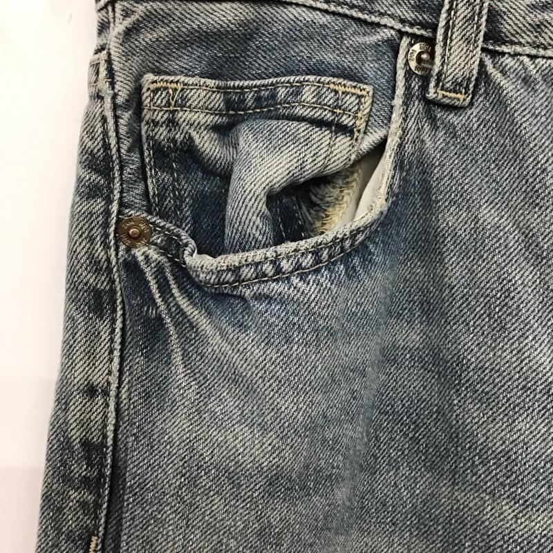 ザラ ZARA パンツ デニム、ジーンズ デニムパンツ ワイドパンツ カジュアルパンツ 38 無地 インディゴ / インディゴ /  レディース USED 古着 中古 10128932