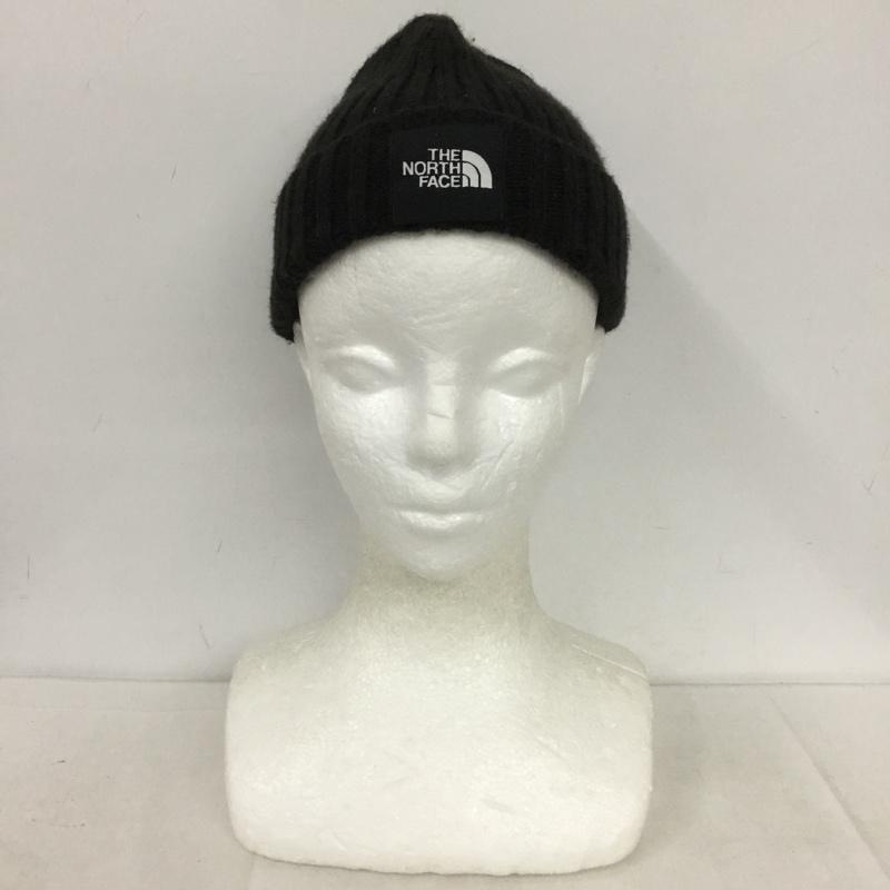ザノースフェイス THE NORTH FACE 帽子 ニット帽 ビーニー ロゴ、文字 黒 / ブラック /  メンズ USED 古着 中古 10137915