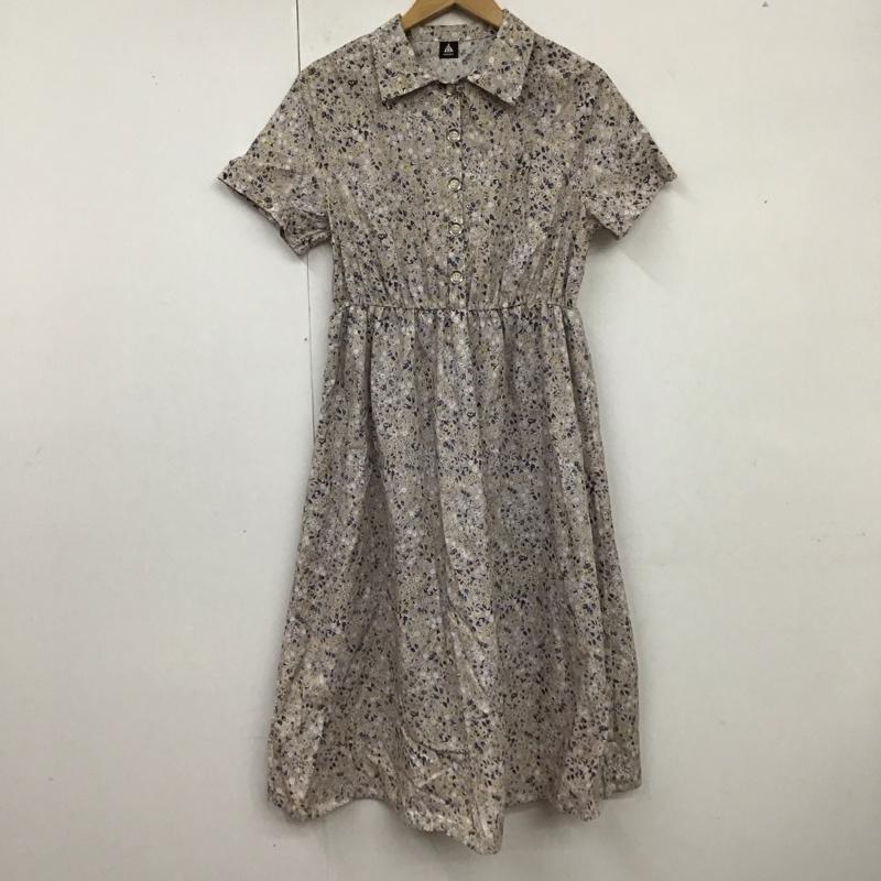 メルロー merlot ワンピース ロングスカート 半袖 襟付き 花柄 マルチカラー / マルチカラー /  レディース USED 古着 中古 10119204