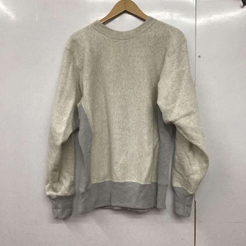 ウエアハウス WAREHOUSE トレーナー 長袖 スウェット 裏起毛 L 無地 灰 / グレー /  メンズ USED 古着 中古 10144016