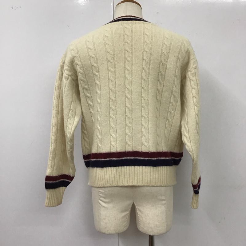 フレッドペリー FRED PERRY ニット、セーター 長袖 長袖ニットカットソー ニット セーター Vネックニット L ロゴ、文字 マルチカラー / マルチカラー /  メンズ USED 古着 中古 10117258