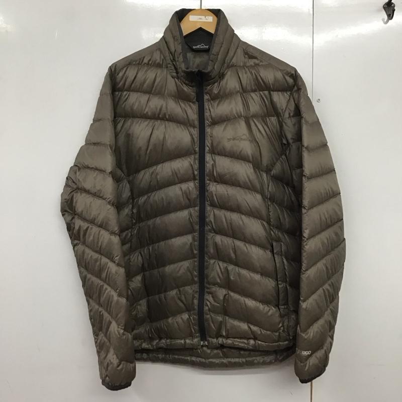 エディーバウアー Eddie Bauer ジャケット、上着 ジャンパー、ブルゾン ジップアップジャケット ナイロンジャケット アウター ダウンジャケット S ロゴ、文字 茶 / ブラウン /  メンズ USED 古着 中古 10141253
