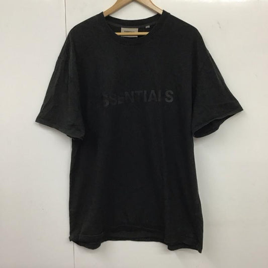 エッセンシャルズ ESSENTIALS Tシャツ 半袖 L ロゴ、文字 黒 / ブラック /  メンズ USED 古着 中古 10134903