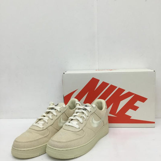 ナイキ NIKE スニーカー スニーカー CZ9084-200　Stussy × Nike Air Force 1 Low Fossil Stone　ステューシー 25.0cm ロゴ、文字 ベージュ / ベージュ /  メンズ USED 古着 中古 10129388