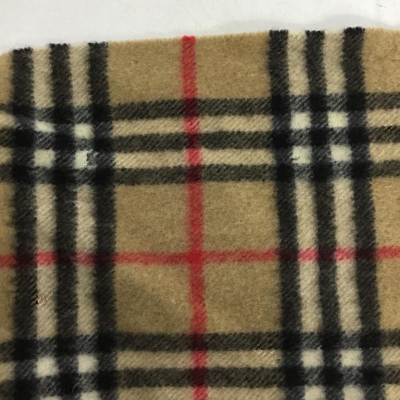 バーバリーロンドン Burberry London マフラー マフラー カシミヤ フリンジ ノバチェック チェック ベージュ / ベージュ /  レディース USED 古着 中古 10145823