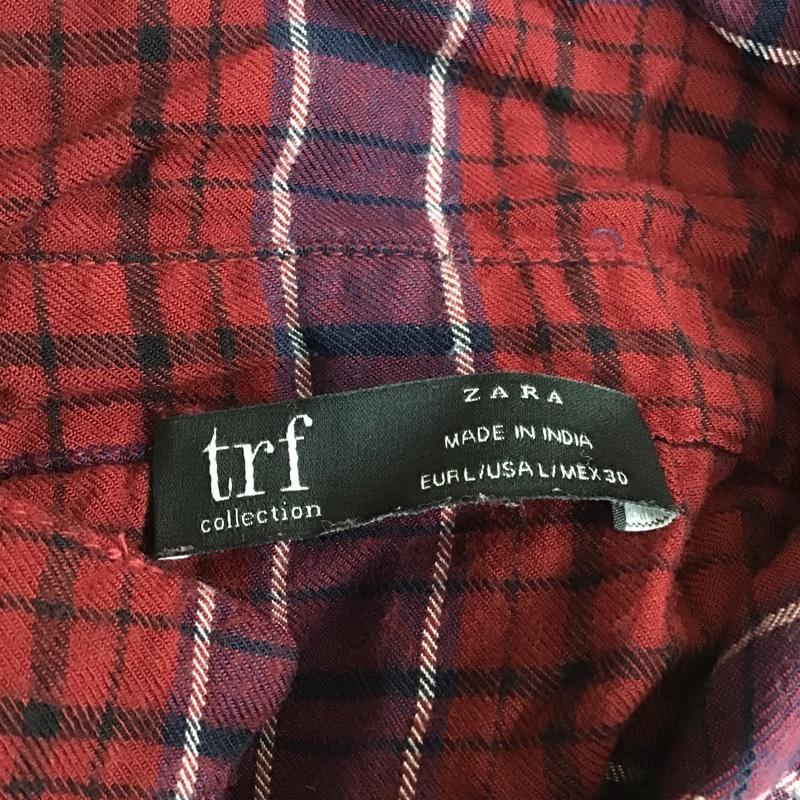ザラティーアールエフ ZARA TRF シャツ、ブラウス 長袖 長袖シャツ チェックシャツ カラーシャツ カジュアルシャツ L チェック マルチカラー / マルチカラー /  レディース USED 古着 中古 10105854