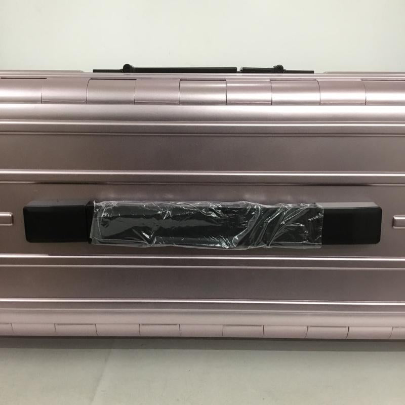 アンドフラット &.FLAT スーツケース、トランク スーツケース、トランク FL14-4-00001 折りたたみ ハードキャリーバッグ キャリーケース 箱有 ロゴ、文字 桃 / ピンク /  メンズ USED 古着 中古 10137508